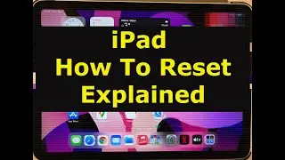 Как выполнить сброс iPad, программный сброс, принудительный перезапуск и сброс настроек к заводским настройкам #ipad #reset