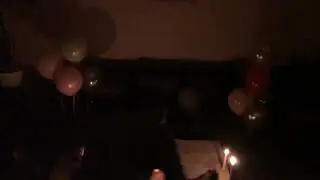 I took our relationship into new height. Had a candle light dinner with my balloons..