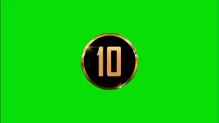 10 Second Timer Countdown with Sound in Green Screen for Educational Video | No Copyright| Red Thief
