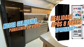 Nossa GELADEIRA PANASONIC 397L Black Glass após 8 MESES DE USO - Vale a Pena mesmo?