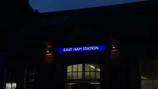 East Ham Station London Underground Night