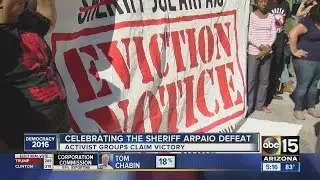 Latino activist groups in Phoenix celebrating after Joe Arpaio&rsquo;s loss