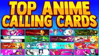 BEST ANIME CALLING CARDS in Warzone! (2022) *Rare*