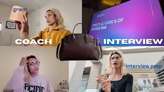 gaslighting myself into becoming a coach sales associate || coach luxury interview