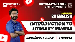 SGOU 3RD SEM BA ENGLISH INTRODUCTION TO LITERARY GENRE Q & A LIVE | JAN 23 2026 | 7PM