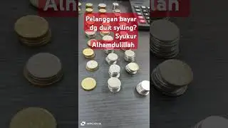 Ragam pelanggan,beli dengan duit syiling #duit #syiling #niaga #tepijalan#mencarirezeki