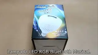 Lampada Led Rgb Musical Bluetooth Caixa de Som Bulb Wj-l2