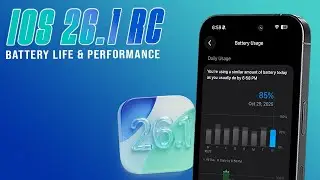 Время работы батареи iOS 26.1 RC и производительность (через 24 часа)