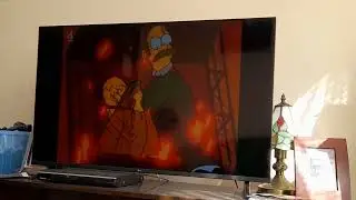 The Simpsons Ned Flanders Saves Homer Simpsons from the Fire of his Simpson Family's House 