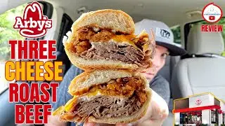 Arby's&reg; THREE CHEESE ROAST BEEF Sandwich Review! 🧀🧀🧀🐄🥪 | SELECT LOCATIONS