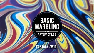 Basic Marbling for Beginners by Artefakts: The Fantasy Swirl