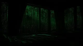 Reduce Stress and Anxiety with Rain on Window – Quiet Forest Rainstorm at Night ASMR