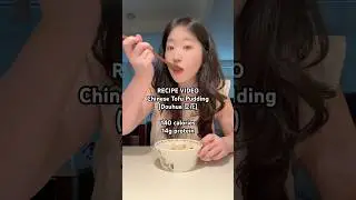 Chinese Tofu Pudding (Douhua 豆花) Recipe Video! Check description for full detail #fyp