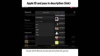 Free Apple ID with Full goat, full GTA, Minecraft, procreate, bully, full YouTubers life, good note