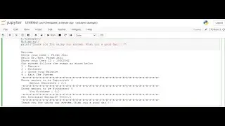 Transaction Management System Project in Python