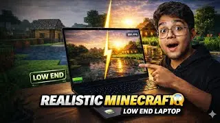 How to Play Minecraft Java FREE🔥on Low End Laptop with Realistic Graphics SK Launcher + Shaders Guid