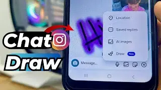 Как рисовать в сообщениях Instagram || Новое обновление для рисования в чате Instagram