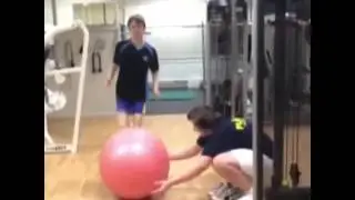 Funny gym ball vine