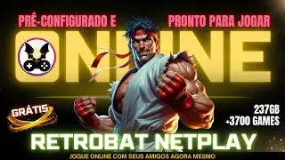 O MELHOR RetroBat! Netplay Online + 3000 Jogos Cl&aacute;ssicos J&aacute; Configurados!