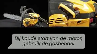 Benzine kettingzaag - Hoe start je de kettingzaag | STIGA