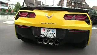 Chevrolet Corvette C7 Stingray Start up and Acceleration Sound