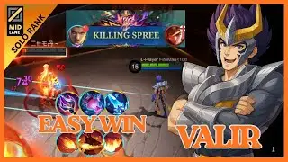 VALIR SUPER BUILD FOR SOLO RANK HELP TEAM VICTORY - VALIR GAMEPLAY