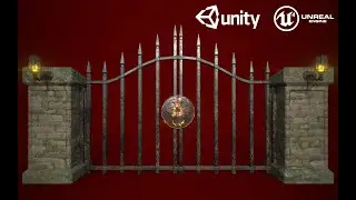 Medieval Big Garden Door