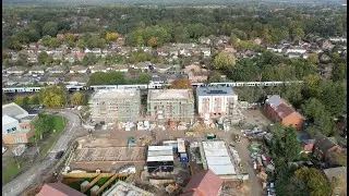 DJI Mini 3 Pro - Southwood Mews Update - October 2022 the blocks of flats are nearly finished