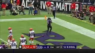 Gus Edwards Scores FIRST TOUCHDOWN Since 2020 | Browns vs Ravens Highlights
