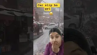 Car accident #caraccident #carslip #carstunts #carstuck #carbreakdown # #snow #snowfall #accident