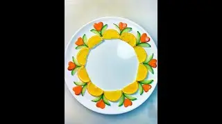 Easy-to-learn Decorative Edges and Borders for Dishes #Vegetable and Fruit Modeling #Easy-to-learn