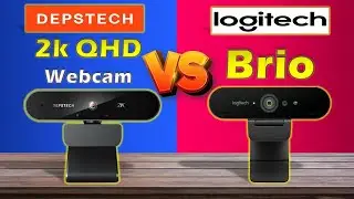 DEPSTECH 2K QHD WEBCAM VS LOGITECH BRIO