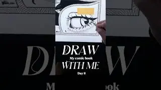 Draw comic with me DAY 8 #indiecomics #darkfantasybooks #manga #horrorart #comicart #occult #booktok