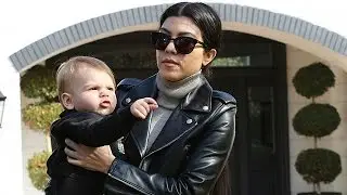 Baby Reign Tries To Chat With The Paps After Mommy-And-Me With Kourtney