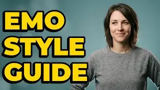 What kind of clothing makes up an emo aesthetic?