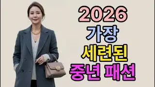 2026 가장 세련미있는 중년 패션 공개 | 60대패션 | 중년패션 | 50대패션 | 중년 겨울 패션 |