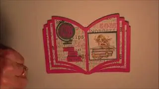 CTMH Cricut You Are Here Book Shaped Card