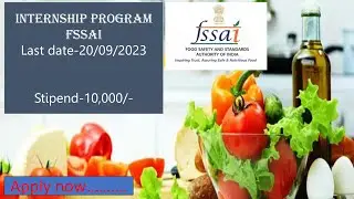 FSSAI Internship 2023 With Rs 10,000 Monthly Stipend | Check How To Apply