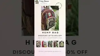 ✨ 40% OFF on Hemp Bags! ✨