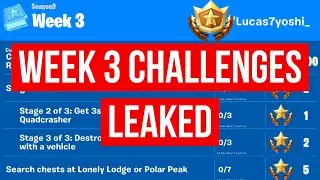 WEEK 3 SEASON 9 LEAKED CHALLENGES - Fortnite Challenges Leaked