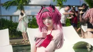 |4K - 60FPS| Hanoi Skyline Cosplay Pool Party 2025 - Cinematic Music Video