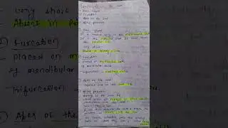 Notes For BDS Student || Dental Anatomy and Oral Histology Notes #shorts #notes #bdsnotes #doctor