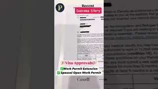 Exciting News! #VisaApproved #WorkPermitExtension #SpousalOpenWorkPermit #ImmigrationSuccess #Canada