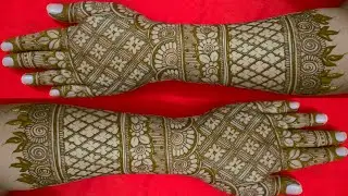 EASY DULHAN MEHENDI DESIGNS FOR FULL HANDS | WEDDING MEHNDI DESIGNS | BRIDAL HENNA MEHNDI DESIGNS