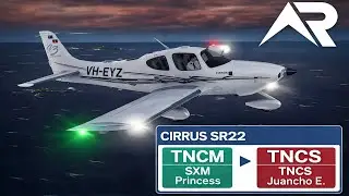 VOO COMPLETO RFS | Cirrus Sr22 🇸🇽📍 TNCM (Princess Juliana ) –  ➡️ TNCS (Juancho) Quad HD.