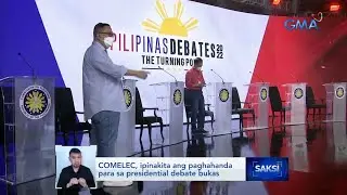 COMELEC, ipinakita ang paghahanda para sa March 19 presidential debate | Saksi
