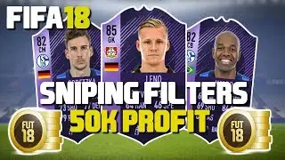 FIFA 18 NEW SNIPING FILTERS AND TRADING TIPS!!!!! MAKE 50K PROFIT RIGHT NOW!! FIFA 18 TRADING METHOD