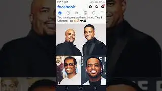 Two handsome brothers Larenz Tate and Lahmard Tate.