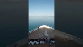 Cruising through the narrow Corinth Canal #cruise #cruiseship #shorts