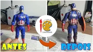 Transformando o Capitão América em figura colecionável - TOY MAKEOVER